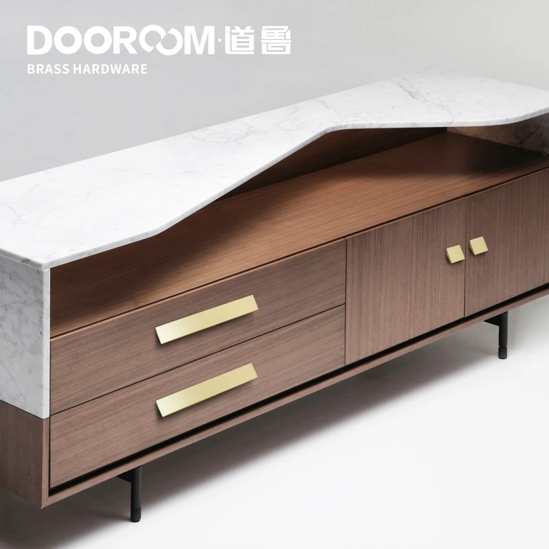 Dooroom латунные ручки мебели и шкафа комод для шкафов, ящиков коробка для обуви кухонные ручки современные черные Золотые Бронзовые тяги