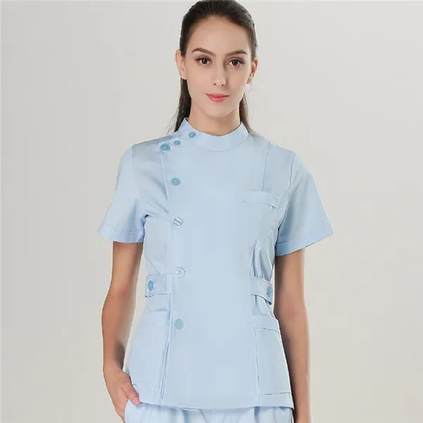 Women Suits 1 Женская и мужская медицинская одежда Летний Игровой Набор доктора Скраб Униформа медсестры Больничная одежда лабораторная рабочая одежда топ и брюки Дешевые Костюмы - Цвет: Women Suits 1