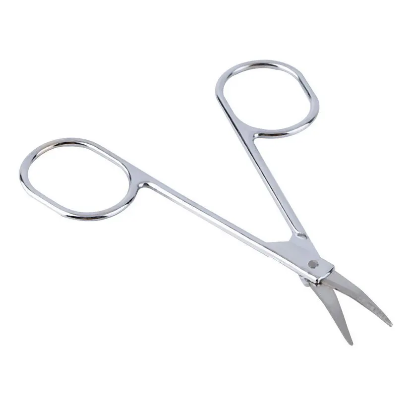 

Head Stainless Steel Makeup Eyebrow Scissor Women Brow Beauty Make-up Tool Slightly Curved Manicure Cuticle Cutting Newest