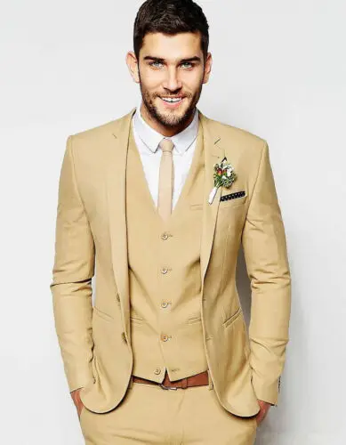 

Groom Men's Formal Suit Groomsmen Wedding Suits Business Party Prom Tuxedos Top