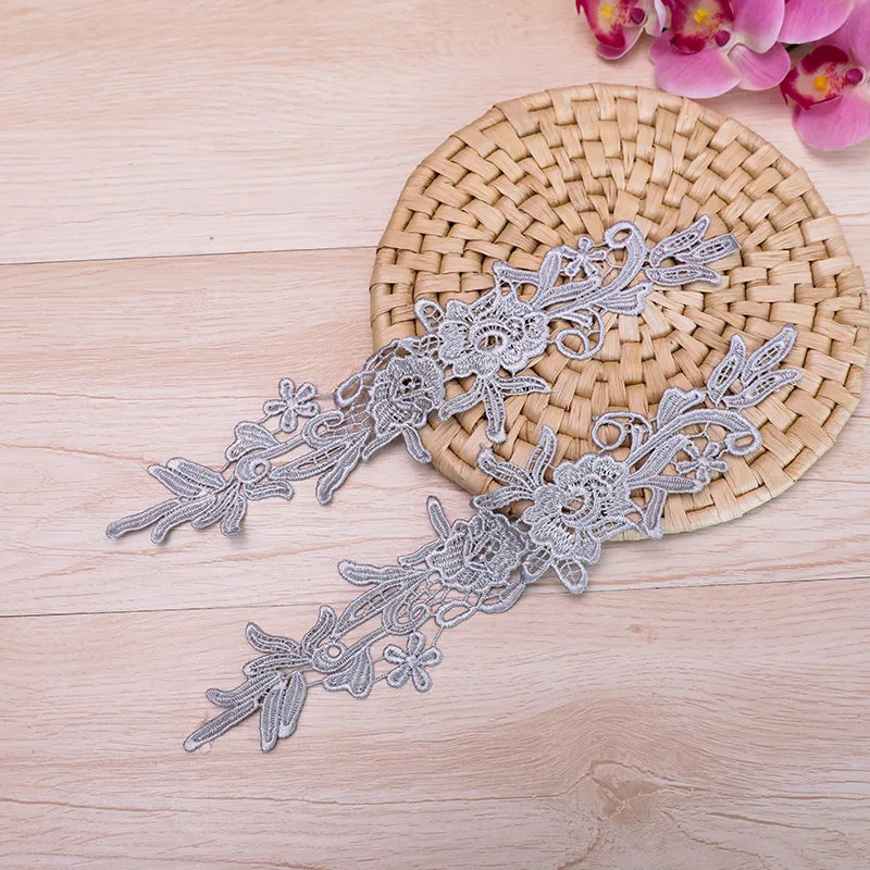 100 шт. кружевная аппликация с вышивкой водорастворимая бейка аксессуары сделай