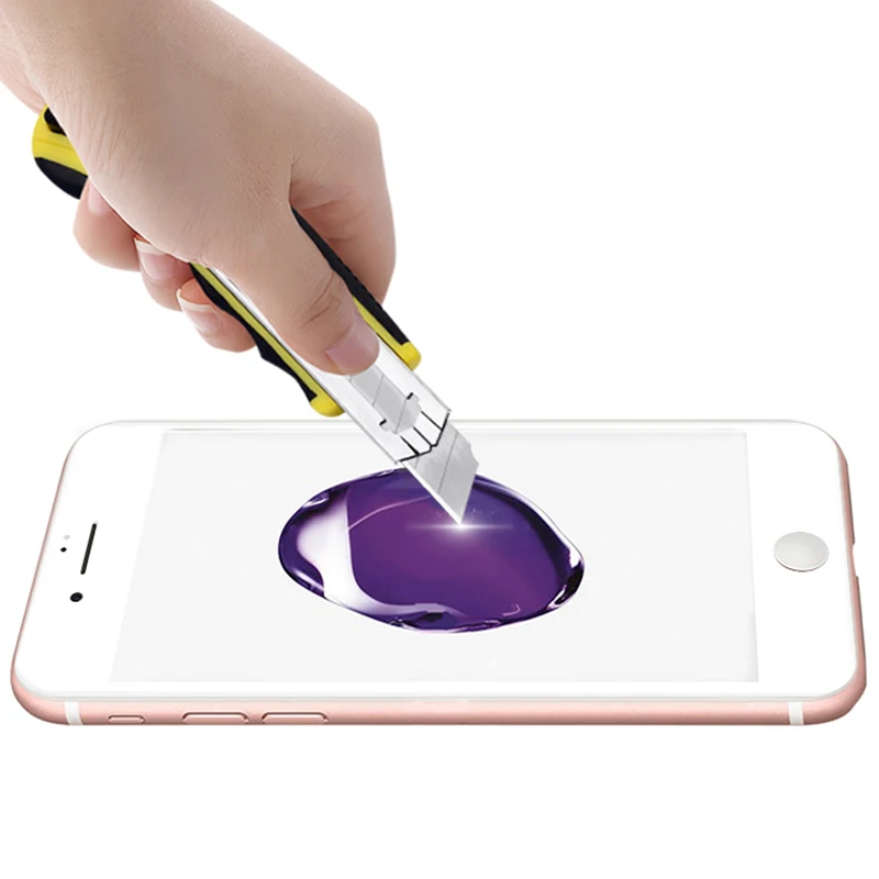 For iphone 7 стекло Оригинальный 3D изогнутый край Полное покрытие ScreenProtector для iPhone Plus