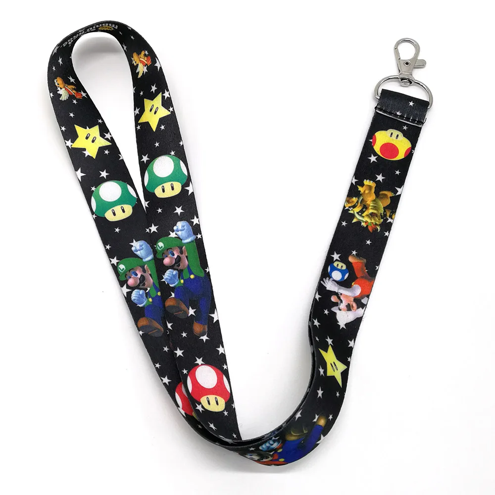 NO 2 Super Mario Bros шейный ремешок для сотового телефона ID Card Key Lanyard PCXB - Цвет: NO 2