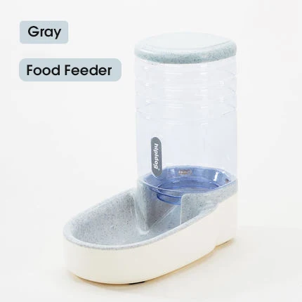 Gray-Food Feeder 3.8л Автоматическая питательная миска для кошек поилка для собак контейнер для еды диспенсер для воды для животных кошачий фонтан товары для домашних животных - Цвет: Gray-Food Feeder