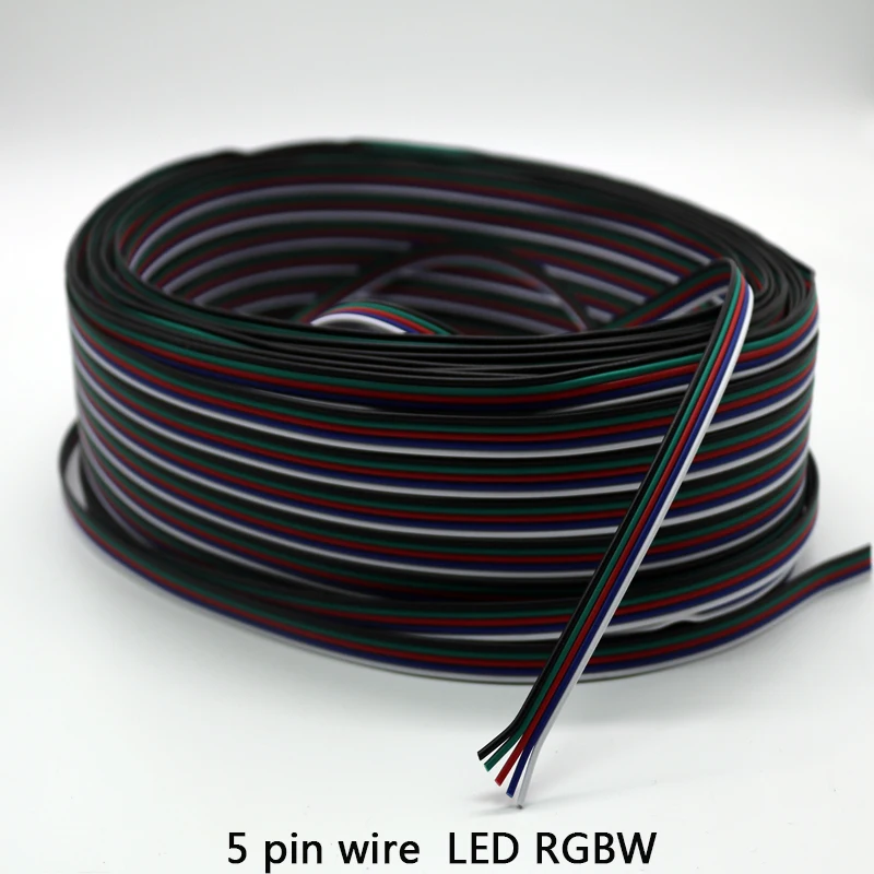 5 м/10 м 2 контактный 4 22AWG Электрический провод Луженая Медь Удлинительный кабель