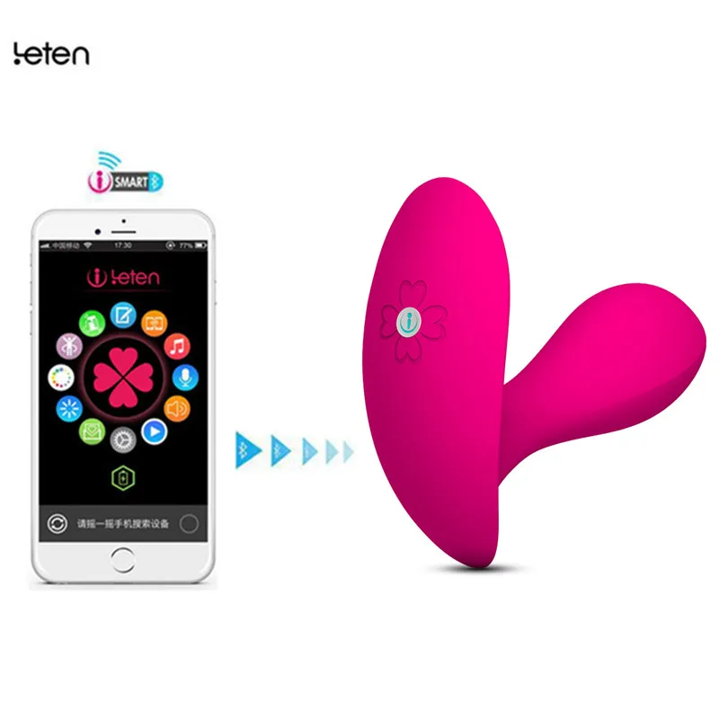 Leten Bluetooth Connect Интеллектуальный Вибратор бабочка с пультом дистанционного