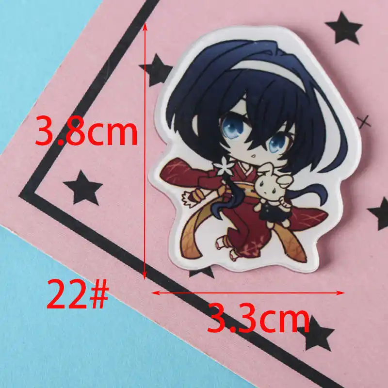 No22 free shipping 1 PCS bungou stray dogs cartoon mix for Clothing Acrylic Badges Kawaii Icons on The Backpack Pin Brooch Badge Z68 - Цвет: No22