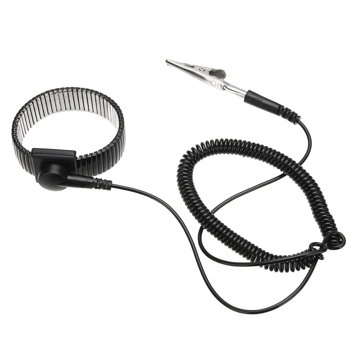 Черное металлическое кольцо антистатический заземляющий наручный ремешок лента