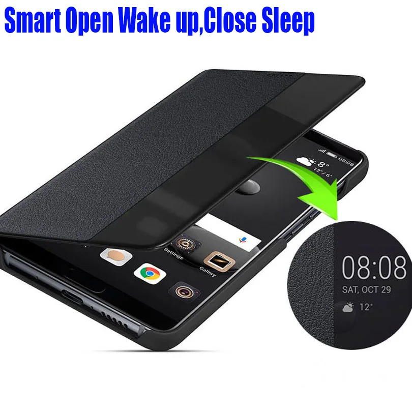 Чехол для HUAWEI MATE 10 Pro Smart View Call ID Кожаный флип чехол 10/10 HM02|case for huawei|case forflip cover |