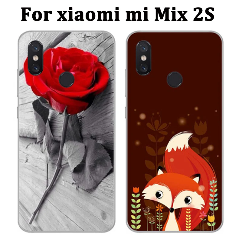 Для xiaomi mi Mix 2 S чехол милый мультяшный Жесткий ПК для Mix2S телефона