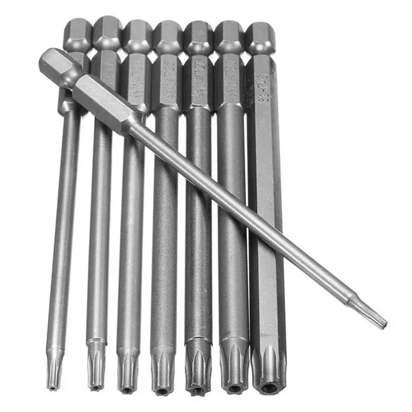 

2 комплекта, 8 шт., магнитные биты Torx 100 мм