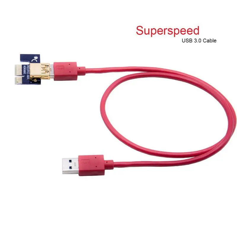 Последние VER009S 2-Pack PCI-E 16x в 1x Питание Riser адаптер с 4PIN SATA и графическая карта 6PIN