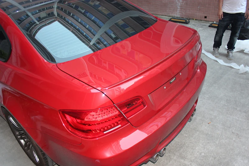 Задний спойлер для багажника крыло BMW 3 серии E92 Coupe M3 2007 2012 неокрашенный ПУ серый