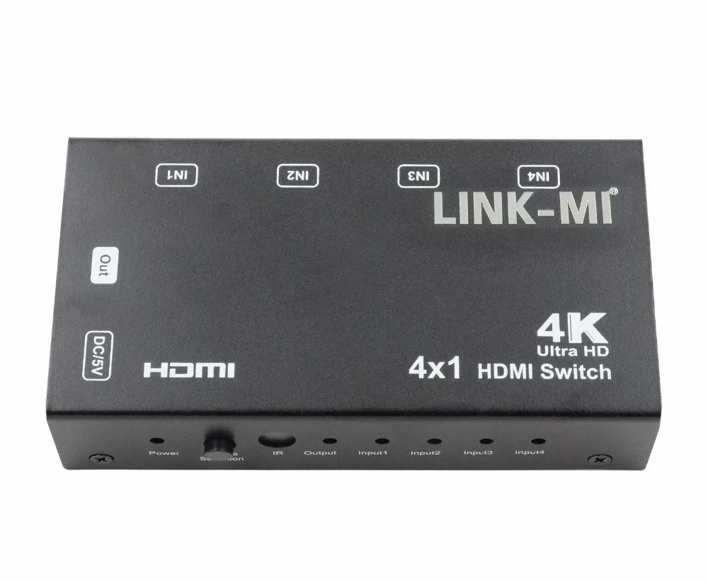LINK MI 4x1 HDMI переключатель с поддержкой автоматического переключения PIP CEC HDCP 3D Ultra HD