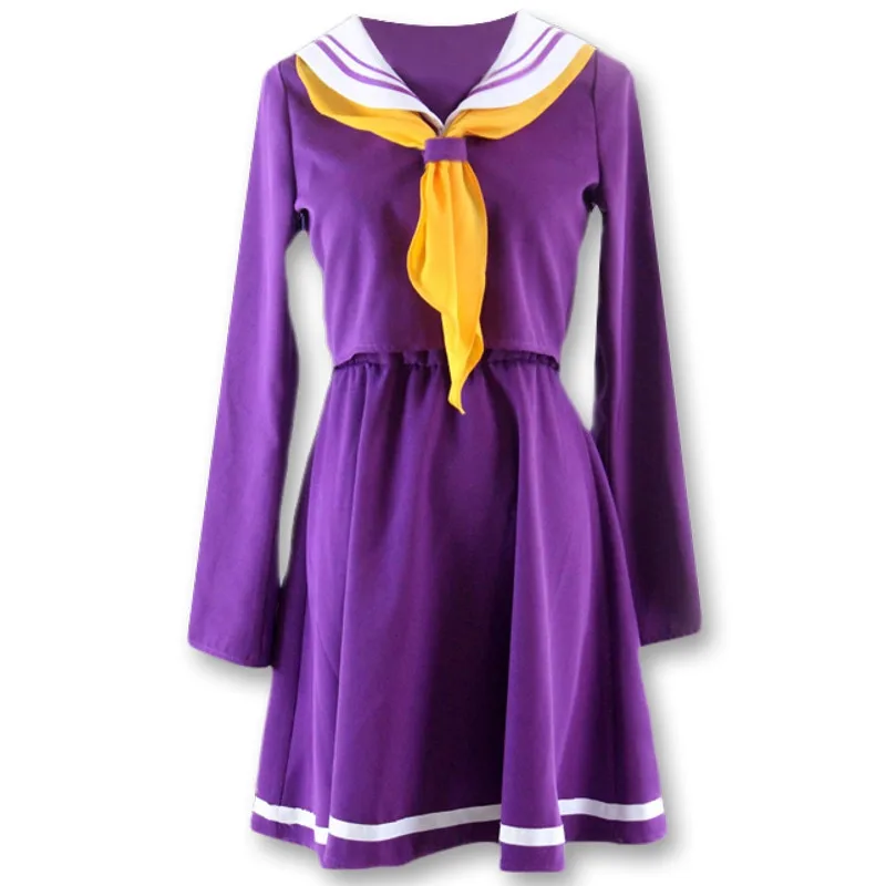 Костюм Широ для косплея No game no life женская одежда на Хэллоуин парик матросский