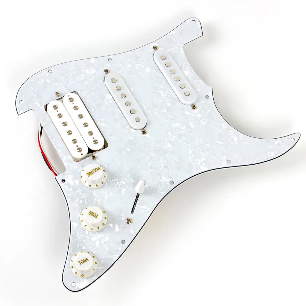 2* загружен Pickguard с звукоснимателем для Fender Squier сродство старт замена 3 слойные гитарные части