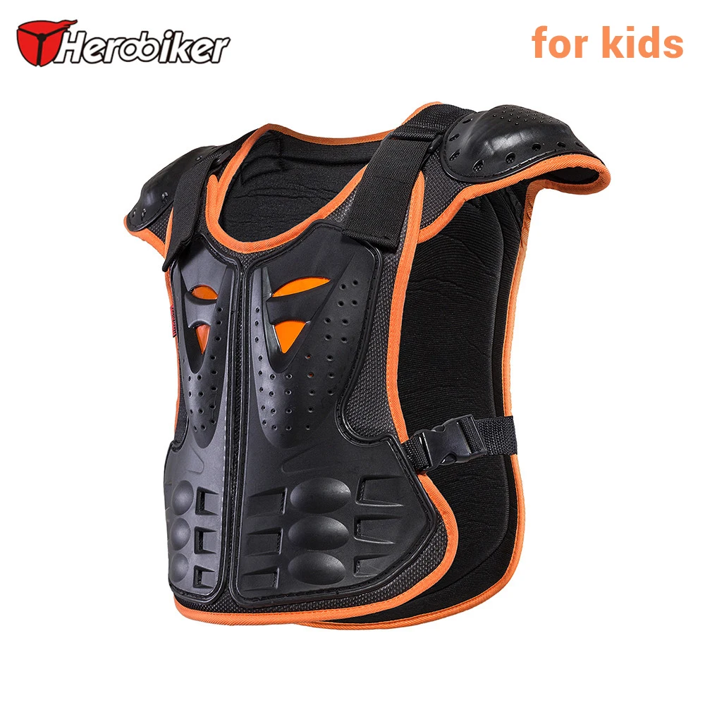 HEROBIKER/детский мотоциклетный бронежилет для детей 4-12 лет; Защитное снаряжение для детей; бронежилет для мотокросса