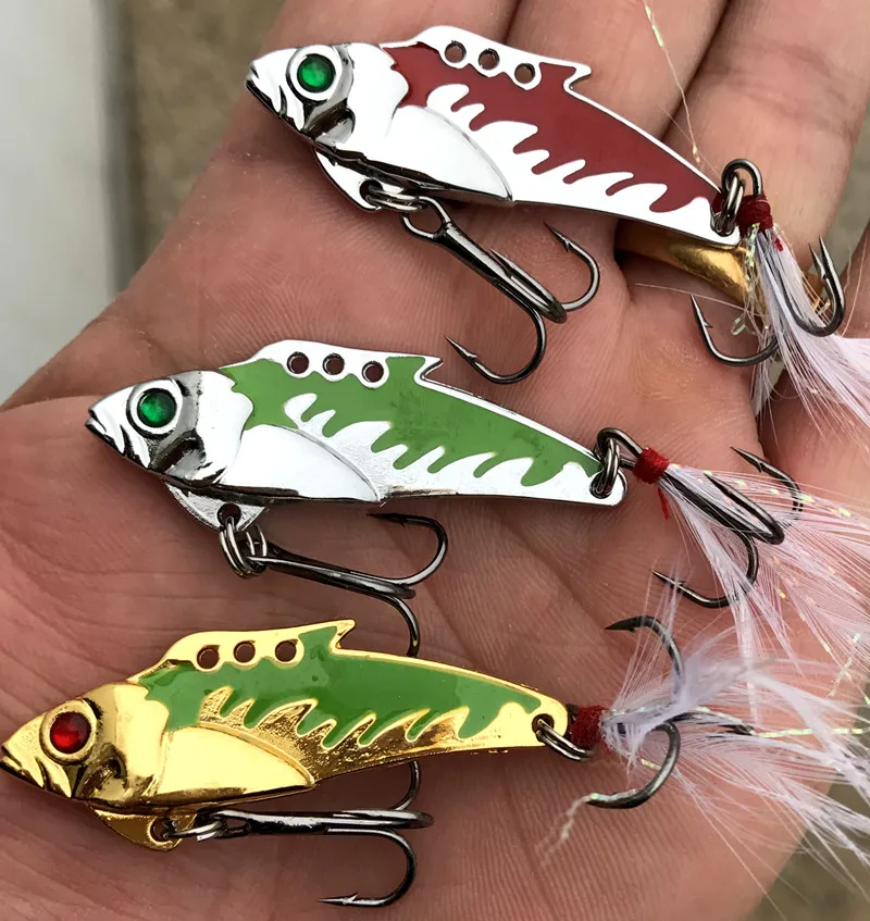 Горячая продажа 1 шт 10г 5cmMeta lVIB LureFishing ложка пресноводная рыболовная жесткая