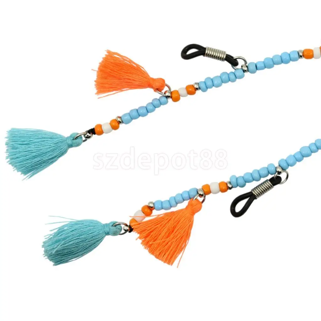 Ремешок для очков в богемном стиле держатель с цепочкой и кисточками|sunglasses neck cord