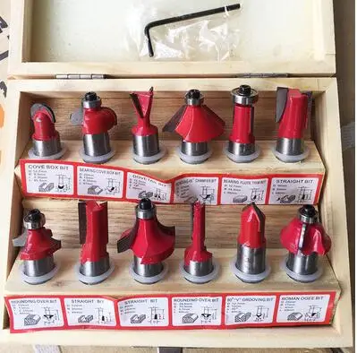 Фреза деревообрабатывающий гравировальный станок триммер головка резак набор