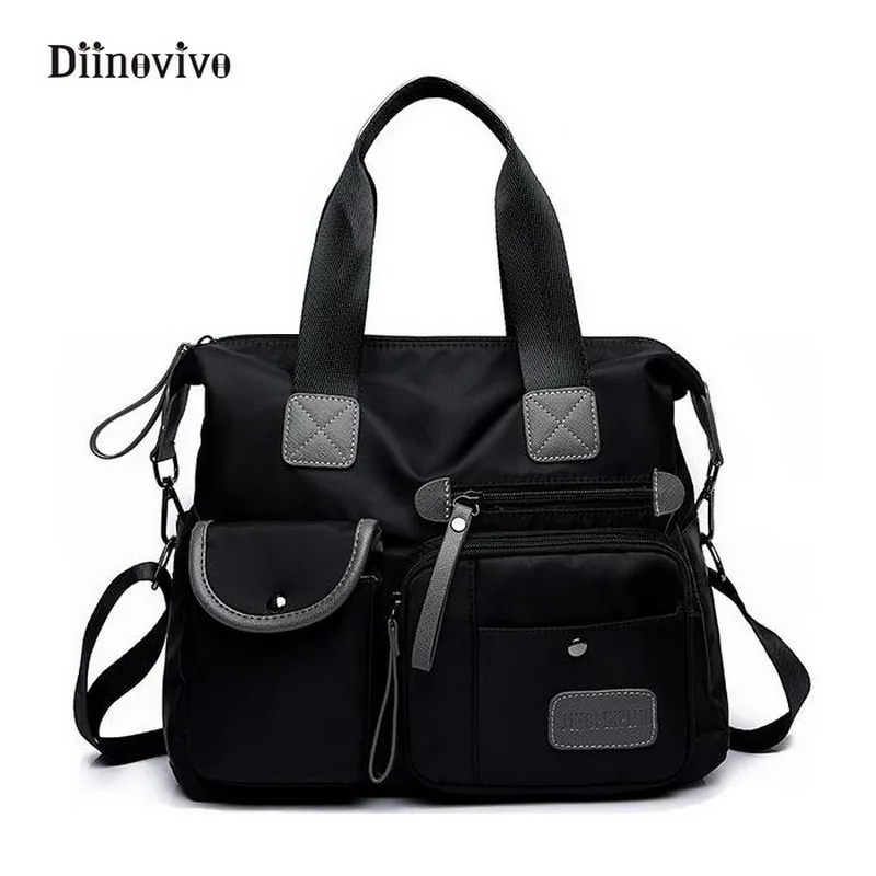 

DIINOVIVO New Arrival Women Handbag Large Capacity Casual Messenger Bags Nylon Waterproof Vintage Crossbody Bolso Mujer WHDV0083