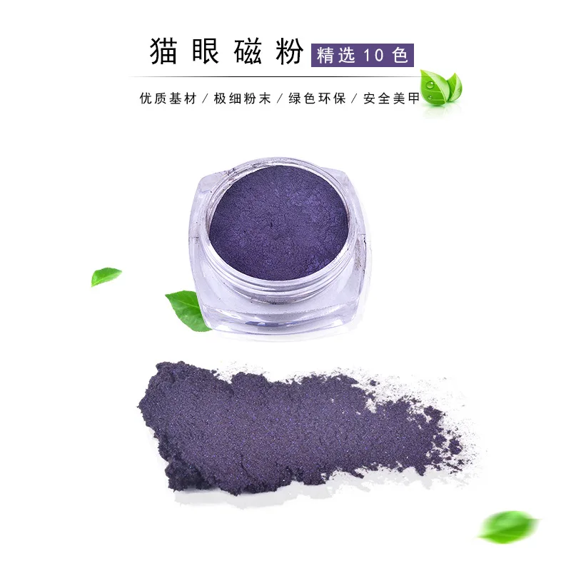 2g/box DIY 3D Cat Eye Magic Glitter Pigment Nail Art Powder Dust for UV Gel Polish Mirror Shiny Magnetic Effect | Красота и здоровье