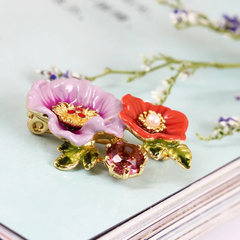 Зимний Сад Серии Фиолетовый Китайский Травяной двухцветный Цветок Зеленый Лист