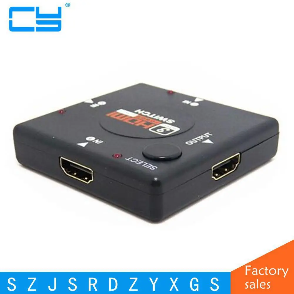 Совместимому с HDMI переключатель 3 Порты и разъёмы сплиттер in1 выход селектор