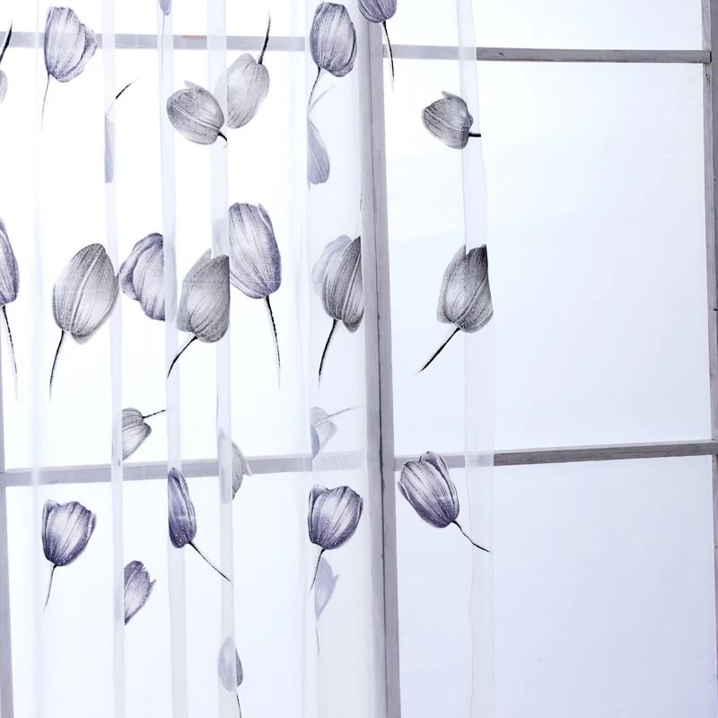 NAPEARL 1 шт. модный дизайн современные кухонные оконные шторы прозрачная органза