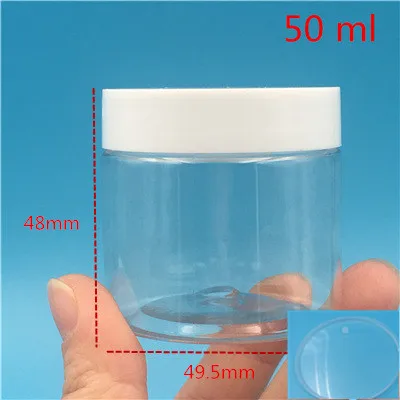 50ml inner lid 30pcs 30 шт. 30 40 50 80 мл прозрачные пластиковые пустые бутылки белая баночка для специй с крышкой маленький компонент контейнер внутренняя крышка - Цвет: 50ml inner lid 30pcs