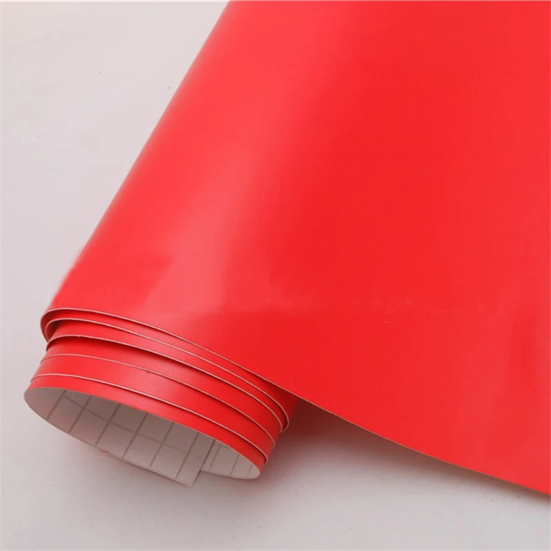 

40cm x 152cm Matt red Vinyl Wrap Self Adhesive Air Release Bubble Free Car Styling Membrane Sticker Decal Film