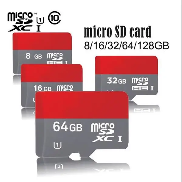 Карта micro sd карты памяти реальная емкость 128 ГБ 64 32 16 8 Класс 10 Microsd