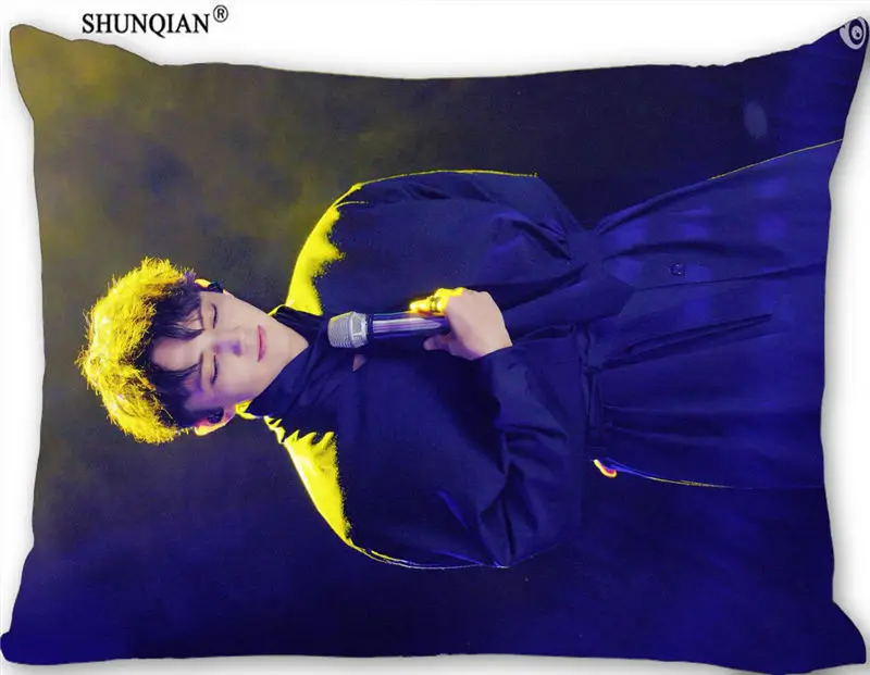 Декоративная наволочка Dimash на заказ 45x35 см(одна сторона), уникальная прямоугольная Наволочка на молнии с принтом, чехол - Цвет: Pillowcase