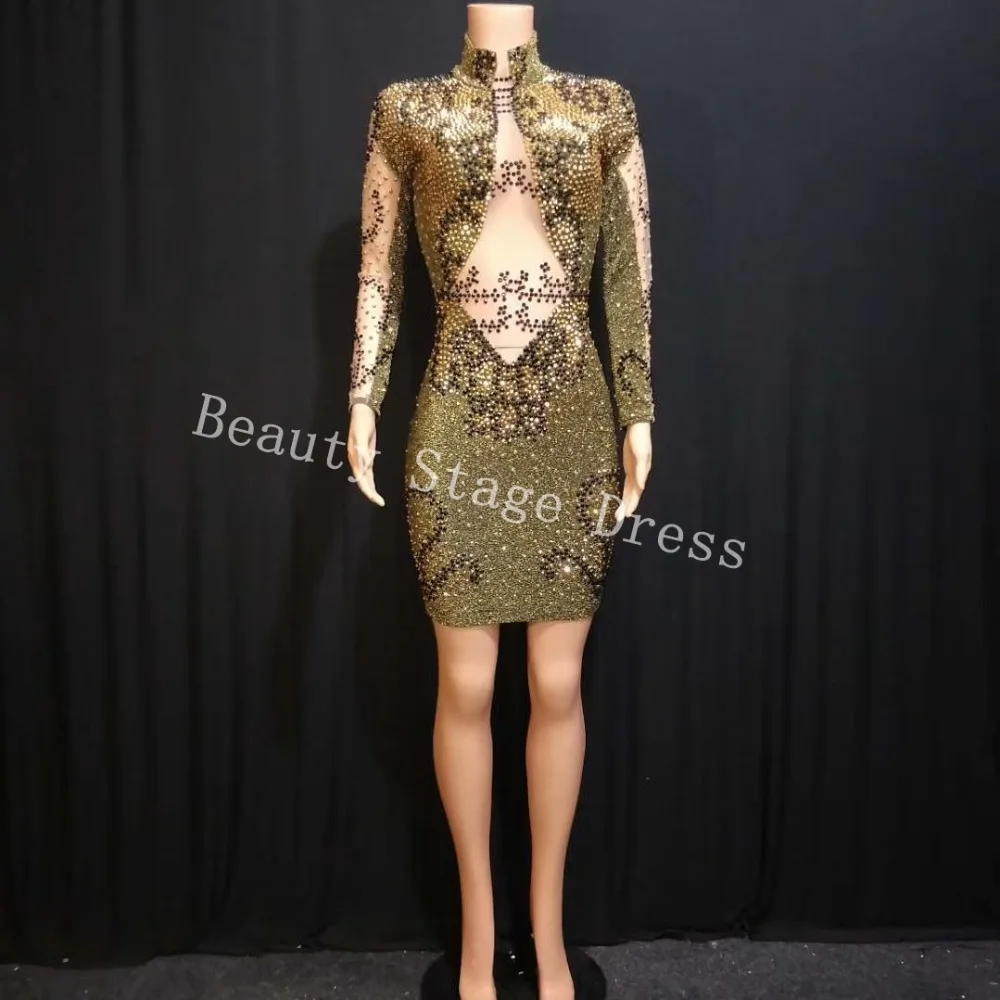 

Стрейчевый комбинезон золотистого цвета, Женская вечерняя одежда для вечеринки, черный женский костюм для выпускного, дня рождения, праздн...