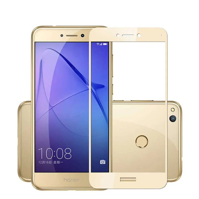 Полное покрытие закаленное стекло для Huawei Honor 8 lite Защитная пленка экрана P9 P8 Lite 2017