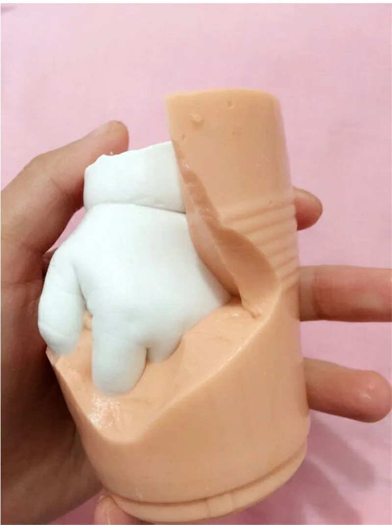 3D ребенок ручной печати ноги ребенок литье набор для памятного сувенира отпечаток руки ребенка рост сувениры мемориал