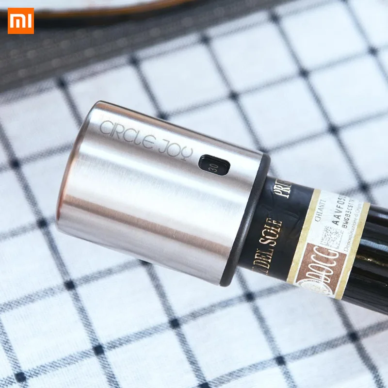 XIAOMI Circle Joy Smart Wine Stop per из нержавеющей стали вакуумная память Electric Corks Bar Tools