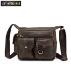 Винтажная качественная кожаная мужская повседневная сумка-мессенджер Crazy Horse дизайнерская школьная сумка для книг 11 дюймов Сумка через плечо для мужчин 3030