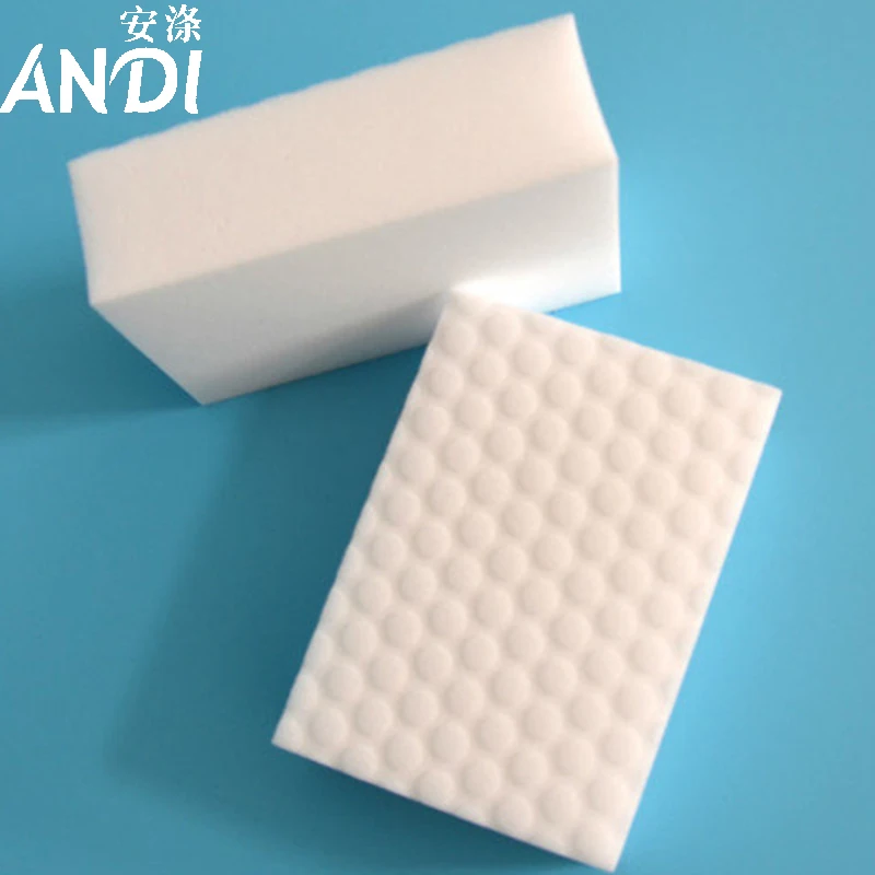 ANDI 50 шт./лот Высокое качество 10x6x2 см двойной сжатый нано губка волшебная губка Ластик Меламиновый очиститель для очистки кухни