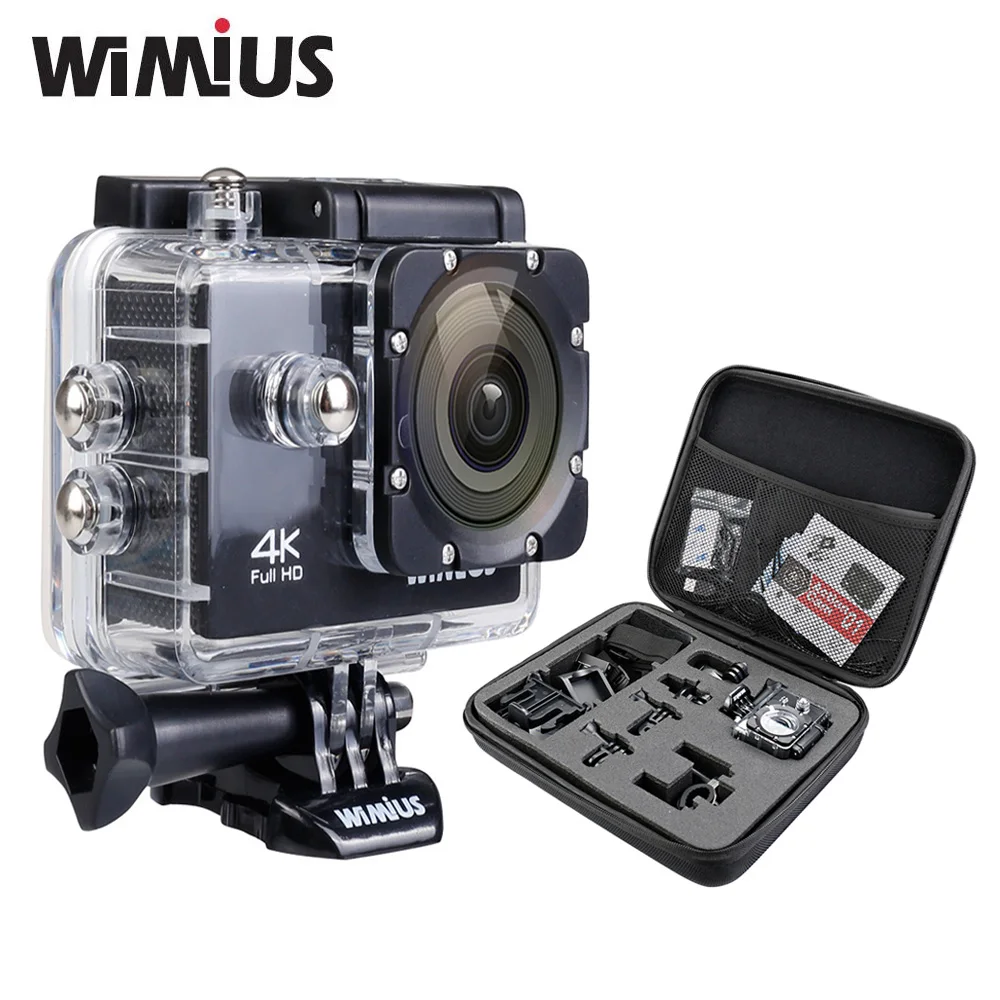 Wimius Спорт действий Камера 4 К Wi-Fi Мини Full HD 1080 P 60fps CAM Видео Открытый шлем Камара