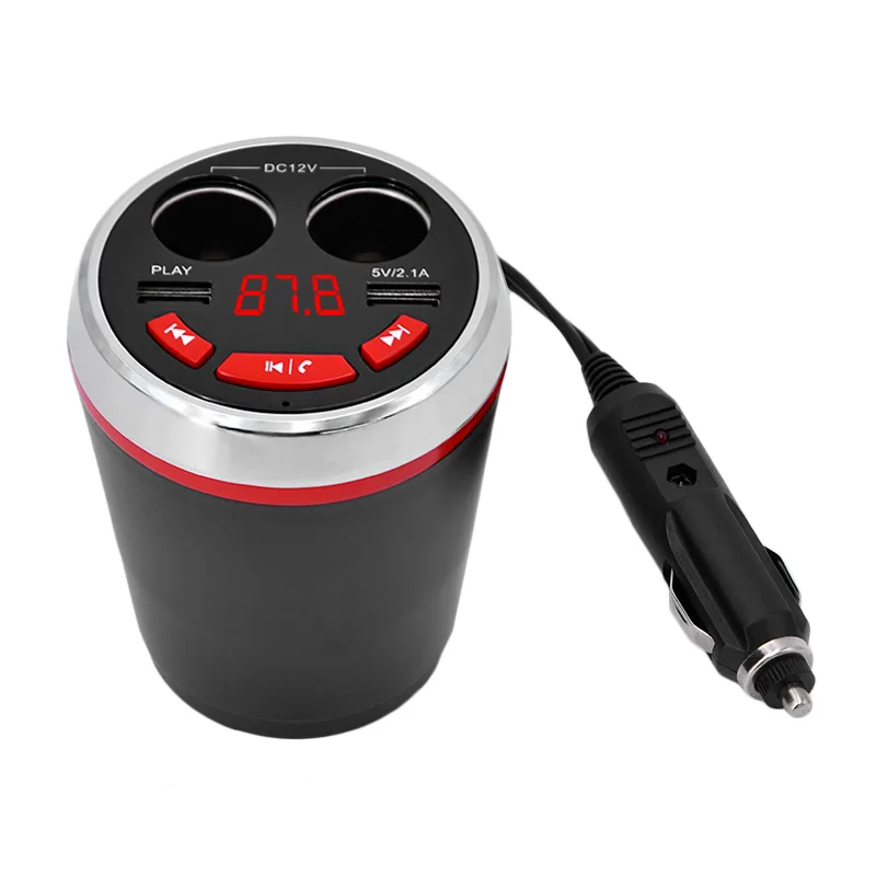 Bluetooth FM передатчик автомобиля музыкальный MP3 плеер Hands Free Car Kit подстаканник