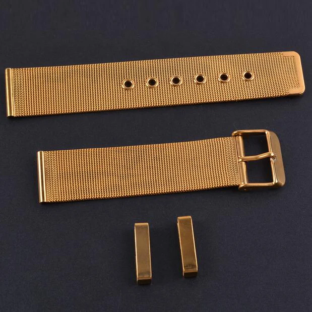 Ремешок для часов из нержавеющей стали eway ремешок наручных с пряжкой черный