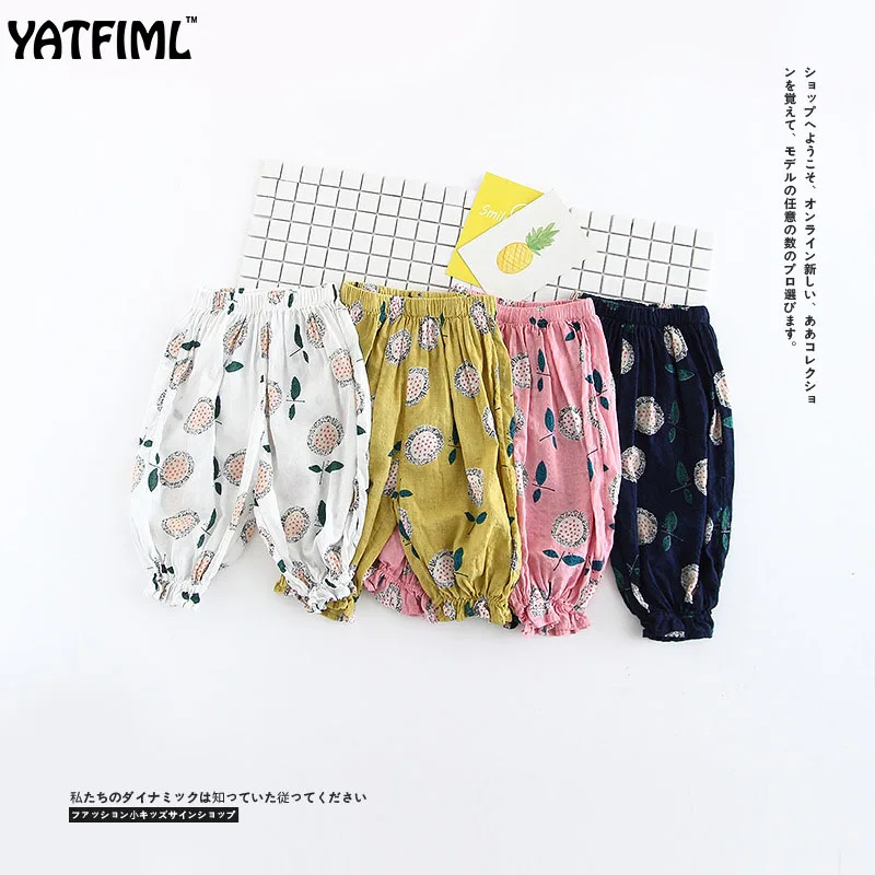 Yatfiml Демисезонный свободные шаровары для мальчиков цветочные моды дети уличный
