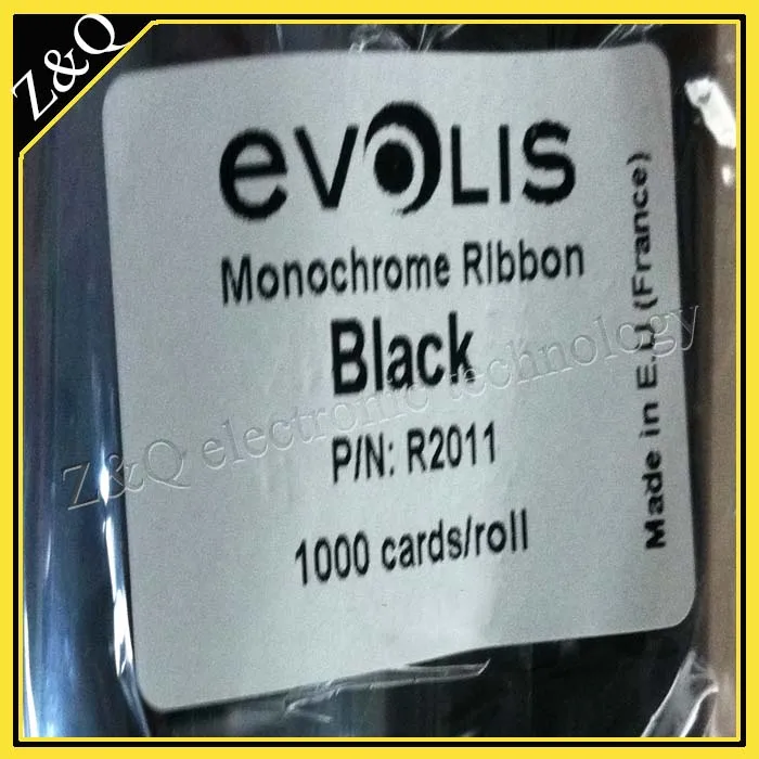 Оригинальная Черная Лента Evolis R2011 для принтеров карт pebble4 quantum dualys 3|evolis ribbon|card printer