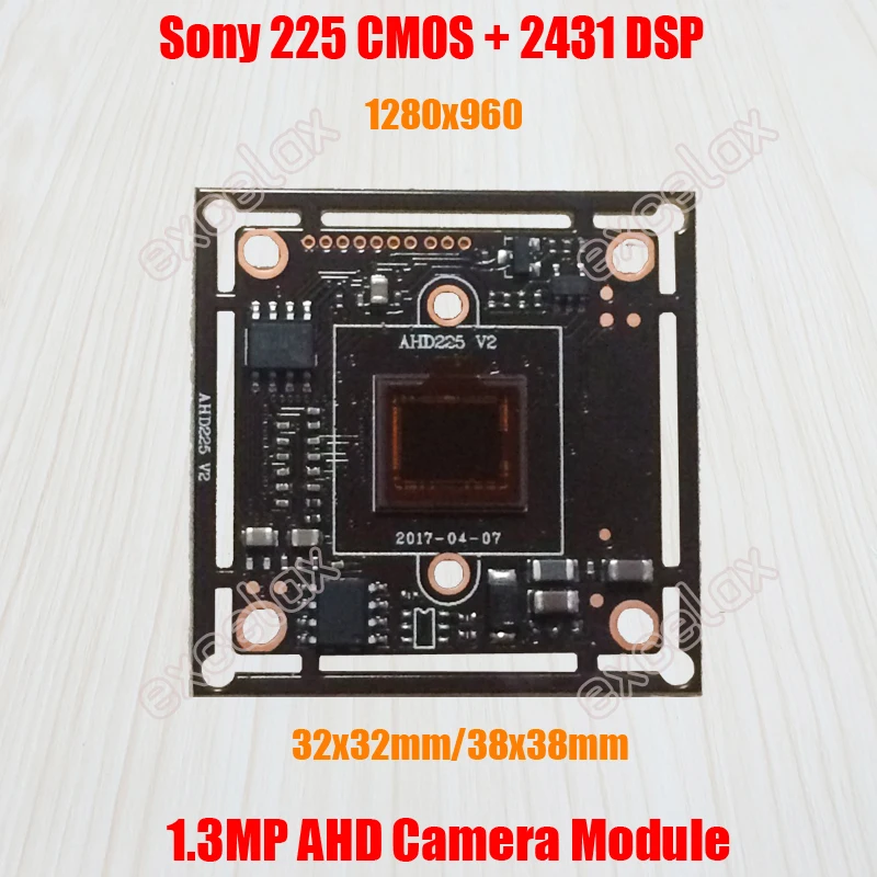 Модуль камеры 1280x960 1.3MP AHD CCTV IMX225 CMOS датчик NVP2431H ISP 960P 1200TVL аналоговая HD печатная