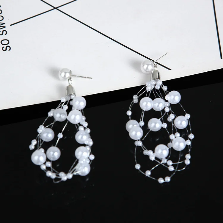 Новая длинная кристаллическая звезда часы ассиметричные серьги-подвески для