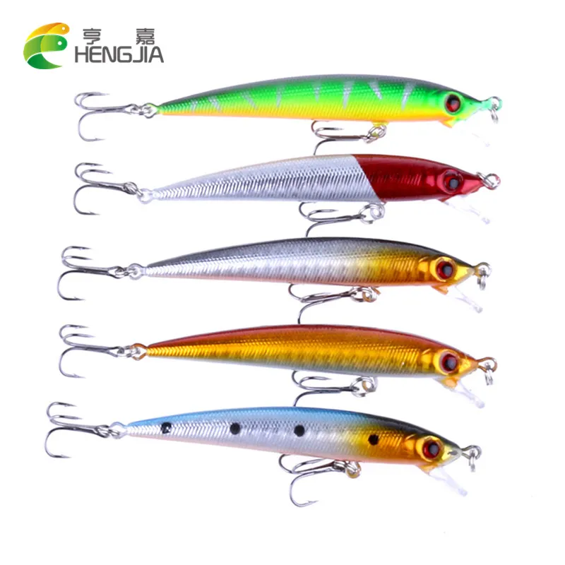 

HENGJIA 1pc 8.5CM 6G diving plastic minnow fishing lures bass wobbler pike carp trout perch fishing baits pesca fishing tackles