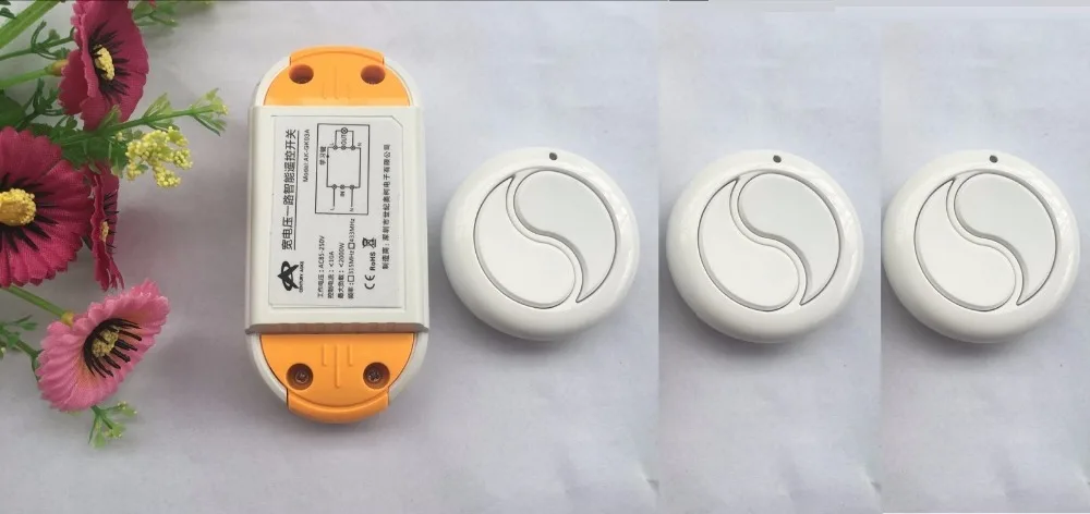 AC85V 220V 110V 240V 1CH RF Беспроводной переключатель системы дистанционного управления приемник, 315/433 МГц обучающий приемник кодов & 3 * передатчик