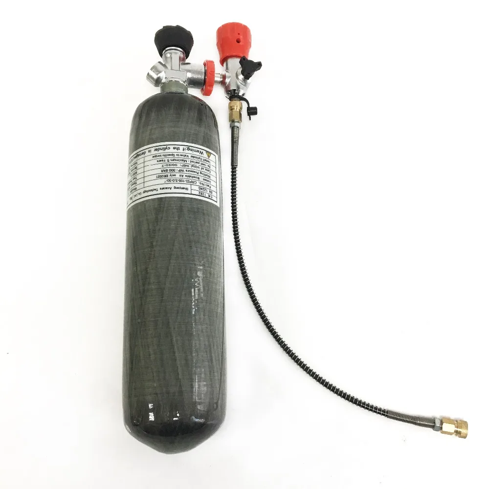 AC103301 Carbon Fiber Cylinder 4500Psi 3L Air Tank Compressor Oxygen Pressure Valve For Diving Fire Extinguisher | Безопасность и