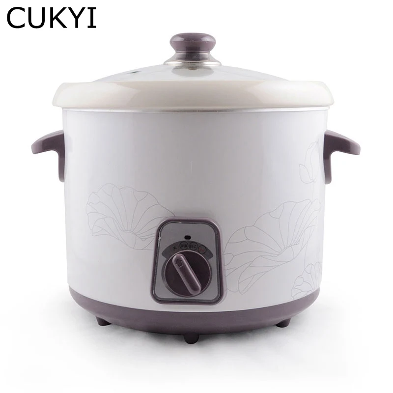 CUKYI 3.0L многофункциональная электрическая плита, 215 Вт, мультиварка, s тушеная еда, керамическая подкладка, для приготовления каши, для здоровья, мультиварка